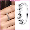 thumbnail image 1 of Anillo Bruja Escarlata de Marvel Recubrimiento en Oro Rosa/Anillos Logo y Pavé en Dos Tonos Signature Recubrimiento, 1 of 4