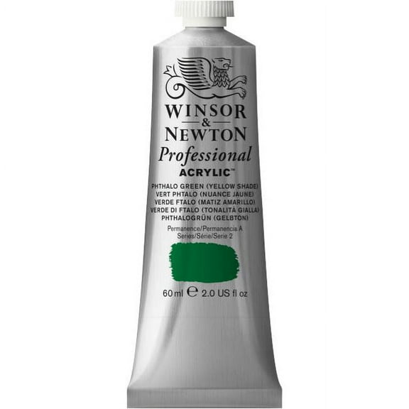 Winsor & Newton Artists' Acrylic Color, 60ml, Pthalo Green Yellow Shade