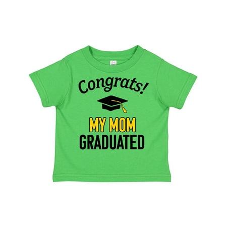 

Inktastic Congrats! My Mom Graduated with Cap Gift Toddler Boy or Toddler Girl T-Shirt