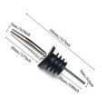 thumbnail image 2 of 15 Pcs Stainless Steel Liquor Bottle Speed Pourers Tapered Spout With Rubber Dust Caps Perfect Compatible With Pubs, Clubs, Restaurants, Bars, Coffee, 2 of 5