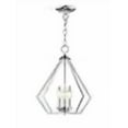 thumbnail image 3 of Livex Lighting 40923-05 Transitional Three Light Mini Chandelier/Ceiling Mount from Prism Collection Finish, Polished Chrome, 3 of 4