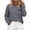 Navy, variant on Horkkom Sweatshirt for Women Casual Crewneck Trendy Pullover Tops Striped Comfy Long Sleeve Sweatshirt M