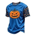 thumbnail image 4 of Shirt for Women Print Short Sleeve Crewneck T-Shirts Halloween Printed Tee Clothes, 4 of 7