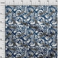 thumbnail image 2 of oneOone Cotton Cambric Medium Blue Fabric Tiger Sewing Material Print Fabric By The Yard 56 Inch Wide, 2 of 4