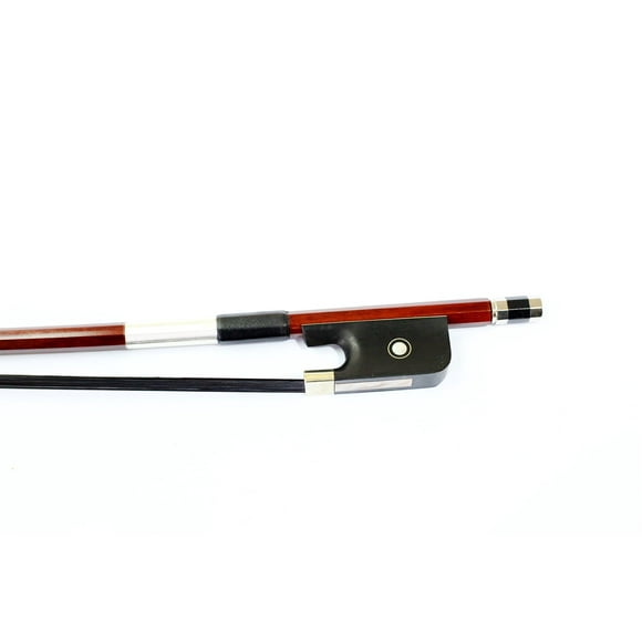 Vio Music #403 3/4 Bass Bow,brazilwood, Ebony Frog, French Style, Black Horsehair