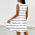 thumbnail image 5 of MYAOYI Dresses for Women Striped Sleeveless V Neck Summer Dress Casual Babydoll Tank Sundress, 5 of 7