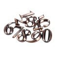 thumbnail image 3 of 20Pc Gate Digits 0 to 9 Number Tag Numeral Door Plaque House Drawer Sign Plating Hotel Home Sticker Bronze, 3 of 5
