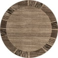 thumbnail image 4 of Unique Loom Del Mar Collection Area Rug - Sarah (6' 1" Round Dark Beige/Brown), 4 of 6