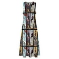 thumbnail image 4 of Haunted Mansion Dress Stretching Portraits Cute Maxi Dress Street Style Casual Long Dresses Lady V Neck Graphic Big Size Clothes, 4 of 6