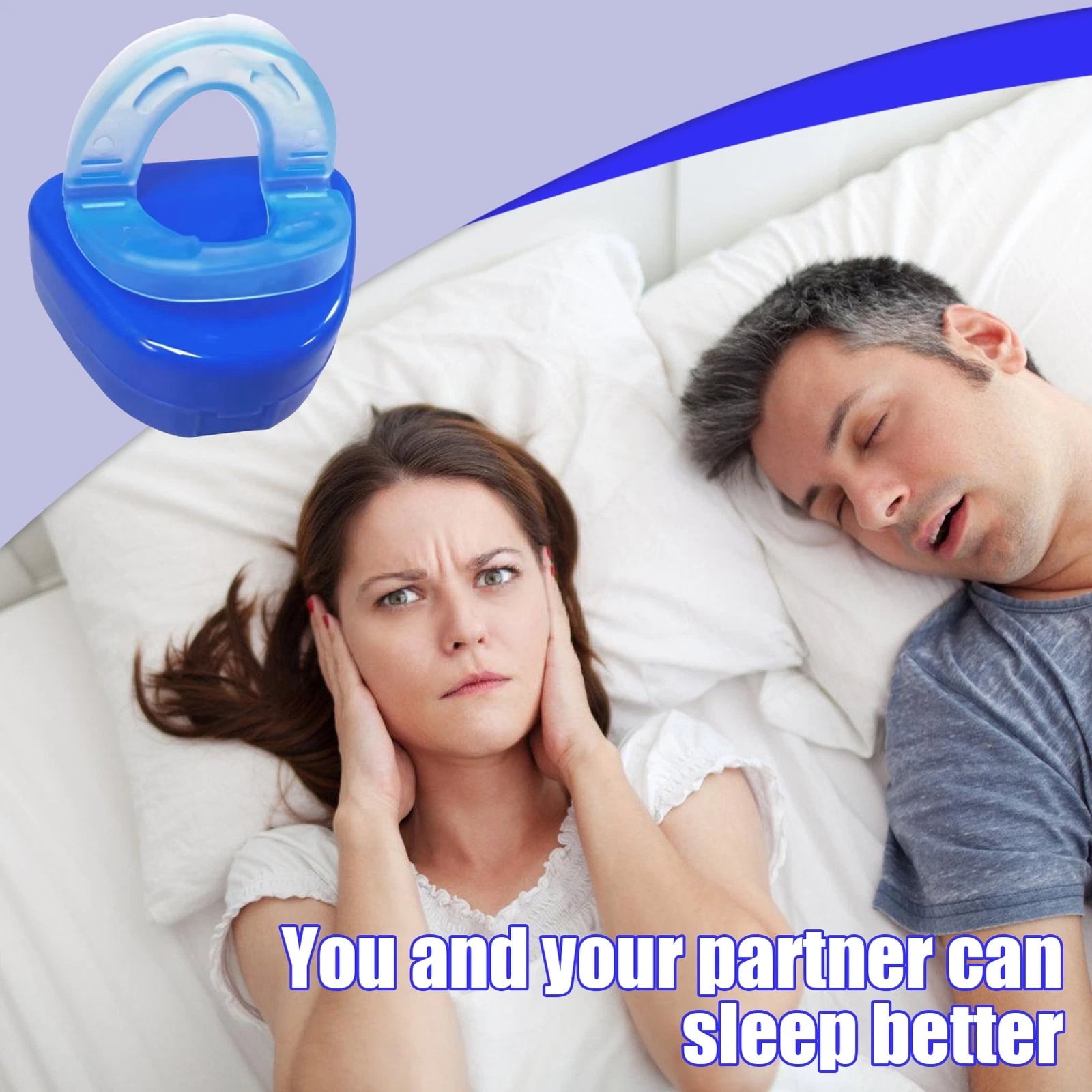Anti Snoring Mouthpieces Reduce Snoring Aid for Comfort, Easy Breathing,4PC