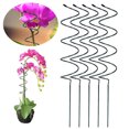 thumbnail image 1 of LSLJS Climbing Frame 43cm Metal Iron Green Stand Flower Pot Garden Pole 5pc, 1 of 9