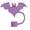 Purple, variant on Halloween Bat Straw Covers - Silicone Cup Accessories for 10mm Reusable Tips for Parties