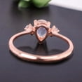 thumbnail image 4 of Pear Cut Moonstone Wedding Ring Diamond Engagement Statement Jewelry Christmas Gift For Her Rose Gold Promise Ring, 4 of 4