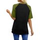 thumbnail image 4 of Camisetas de manga corta de verano para las mujeres Moda casual de manga de Raglan Color bloqueado Top, blusa de manga corta de las mujeres para la primavera, 4 of 8