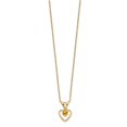 thumbnail image 2 of 14K Yellow Gold Madi K 3mm Citrine Heart Birthstone Necklace 15 Inch, 2 of 4