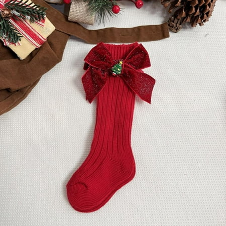 

BULLPIANO Baby Girl Socks/Toddler Girl Socks/0-6Y Cotton Cartoon Warm Floor Sock Baby Christmas Socks Anti-slip(1pair)