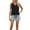 Black, variant on Summer Casual Round Neck Hollow Out Ruffle Sleeveless Tank Top Blouse T Shirt Back Support
