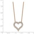 thumbnail image 2 of 14K Rose Gold necklace Cable Diamond Themed Diamond, Lab Grown Round 18.49 mm, 2 of 2