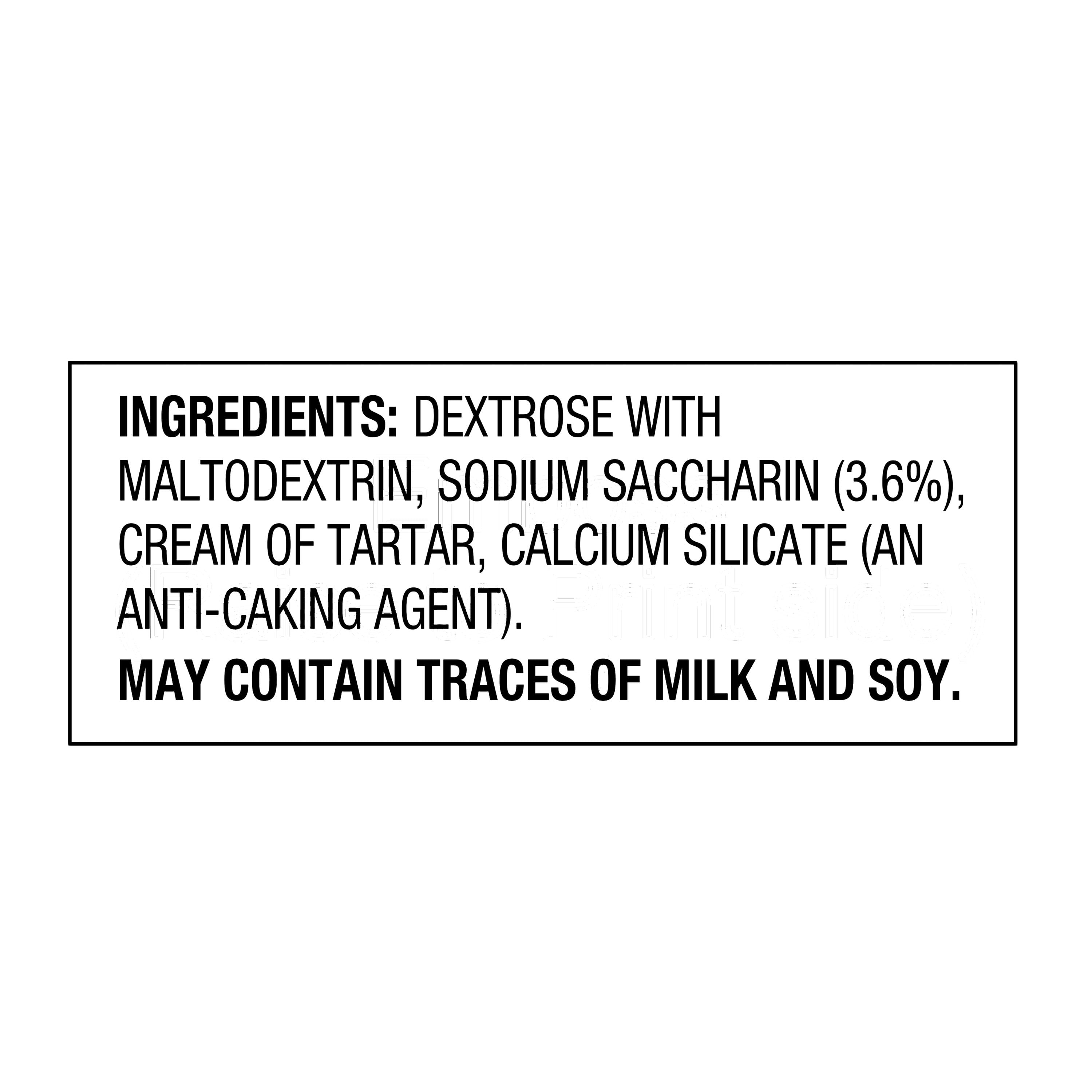 Great Value No Calorie Sweetener, 100 Count