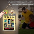 thumbnail image 3 of NestE-11x16 Shadow Box Frame with Light, Memorial Display Case with Shelves and Top Platform, Deep Memorial Shadow Box for Pet Memorial, Dog Keepsakes and Flowers, Grey, 3 of 13