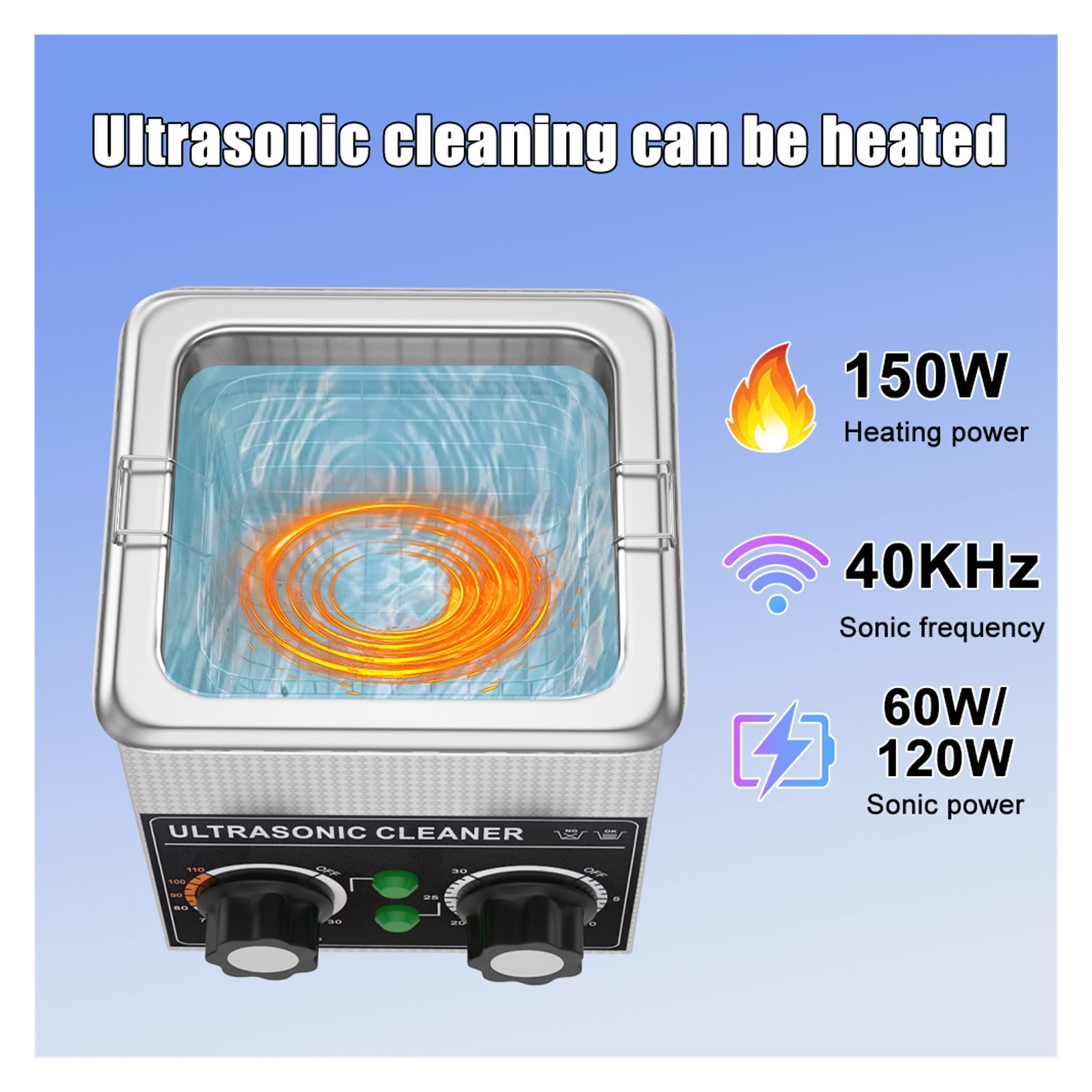 Ultrasonic Cleaner 2L Tool Phone Repair Timer Heater Ultrasonic Washing Machine Cleaner ,Convenient to Use