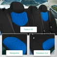 thumbnail image 5 of For Nissan Altima 2019-2023 FH Group Custom Fit Neoprene Car Seat Covers - Blue Rear Bench, 5 of 5