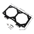 thumbnail image 1 of Fan Bracket 240 Radiator Mounting Bracket Water Cooler for 12/14CM Fan Holder External Computer Case Heatsink Gadget Accessories WHITE, 1 of 6