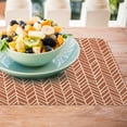 thumbnail image 6 of (4 pack) Conimar Chevron Spice, Reversible Individual Table Placemat, 17.13" x 11.25", Flexible Plastic, 6 of 7