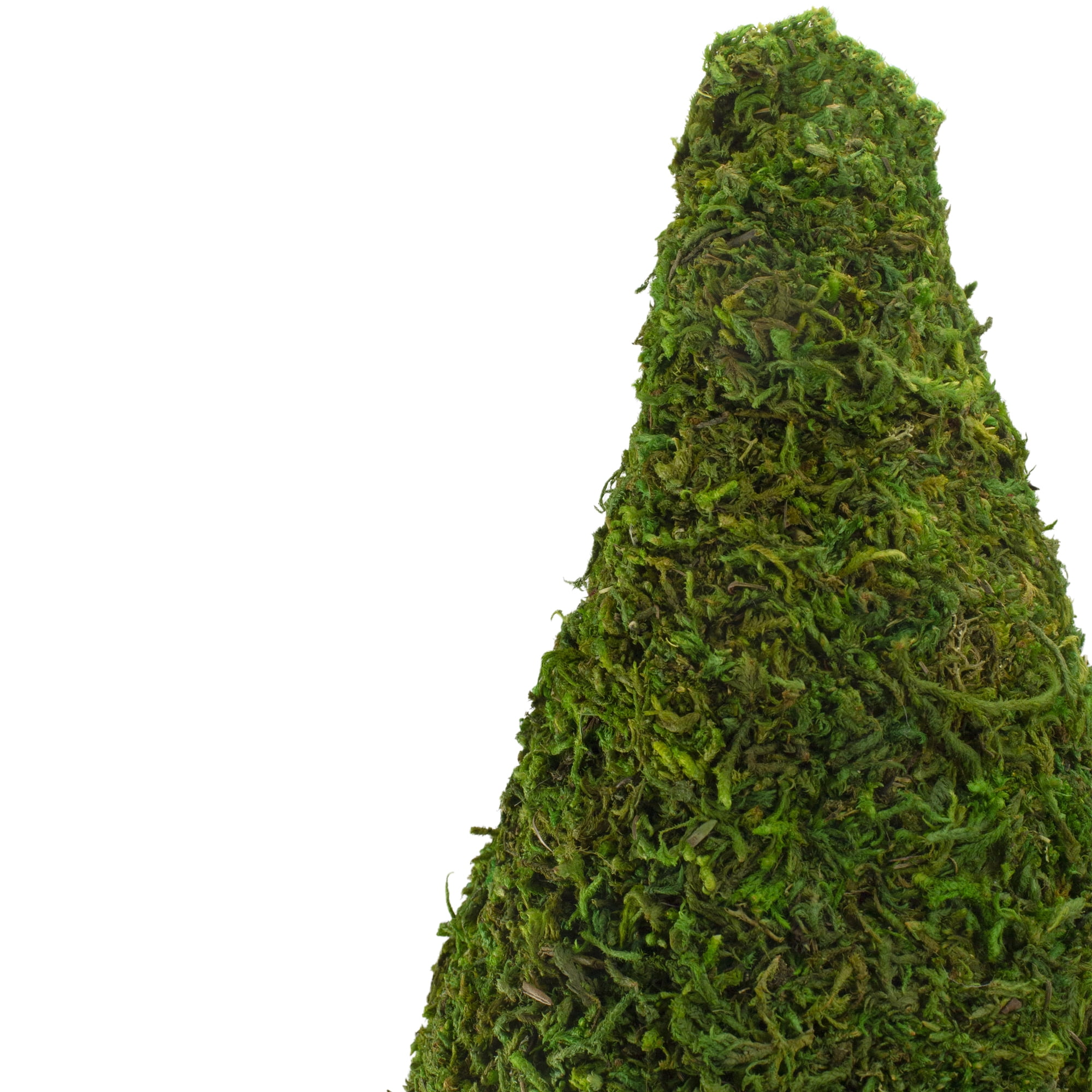 20.5" Green Reindeer Moss Potted Artificial Spring Floral Topiary Tree