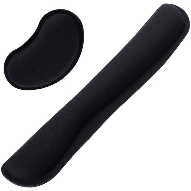 RV Reposamuñecas para Teclado y Reposamuñecas de Gel para Ratón, Reposamuñecas Ergonómico, Kit de Reposamuñecas para Teclado y Ratón Antideslizante, Accesorios para Computadora (43 x 8,5 x 2 cm) oso de fresa Electrónica