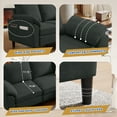thumbnail image 6 of Jarenie 80" Convertible Sectional Sofa, Small L Shaped 3 Seat Couch with Reversible Storage Chaise, Modern Polyester Fabric Sofa Couches for Living Room, Apartment and Small Space, Black, 6 of 9