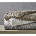 thumbnail image 4 of Inspired Home Zaira Knit Throw Extra Soft, Silk Touch 50"x60", Ivory, 4 of 6