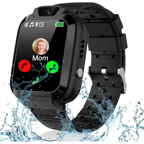 Reloj Inteligente GPS para ninos Reloj Inteligente para ninos Resistente IP68 con telefono LBS Llamada de Chat de Voz SOS Pantalla tactil reciproca Regalos para ninos y ninas de 3 a 12