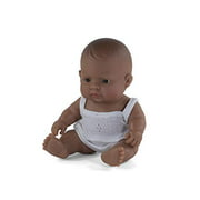 Miniland Educational - Newborn Baby Doll Latin American Girl (21cm 8 2/8")