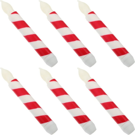 6pcs Flameless LED Candles with Assorted Colors for Decoration and Warm Atmosphere