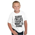 thumbnail image 5 of I Didn't Want to Come Introvert Funny Crewneck T Shirts Boy Girl Teen Brisco Brands X, 5 of 6