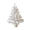 thumbnail image 2 of yotijay Xmas Mini Artificial Tree, Small Xmas Artificial Tree ,White Miniature Christmas 23.62inchx15.75inch, 2 of 9