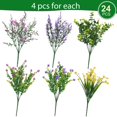 thumbnail image 2 of Flores artificiales Hananona Outdoor 24 unidades de plástico multicolor, 2 of 9