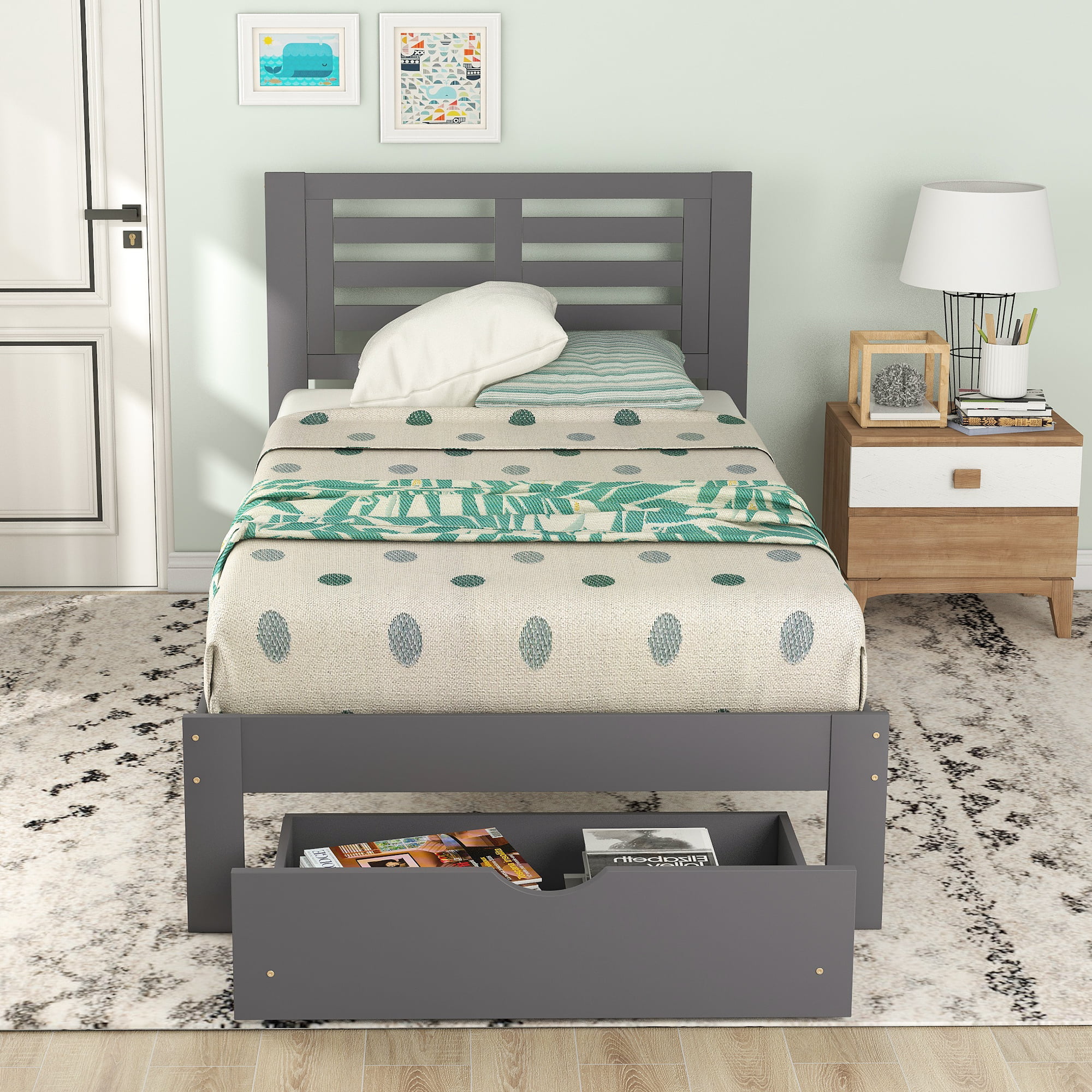 Twin Bed Frame For Kids S Upgrade, Kid Bed Frame With Storage
