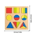 thumbnail image 2 of Wooden Puzzles - Alphabet Puzzle, Shape and Number Puzzle Toys, D, 2 of 5