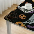 thumbnail image 4 of HAOXIT Halloween Table Cloth Pumpkins Witch Hat Water Resistance , Decorative Table Cover 36*36, 4 of 7