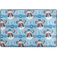 thumbnail image 4 of Dreamtimes Let It Snow Snowman Non-Slip Area Rug 72"x48", New Year X-mas Soft Non Slip Washable Floor Mats for Indoor Front Porch,Living Room, Bedroom,Kitchen, 4 of 5