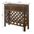 thumbnail image 2 of Pemberly Row 36" Patio Planter in Weathered Cedar Cinnamon Wood Finish, 2 of 4
