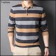 thumbnail image 2 of Taoboo, nuevas camisetas polo clásicas a rayas para hombre, estilo empresarial, camiseta informal para primavera y otoño, ropa para hombre de corte entallado de primera calidad, 2 of 4