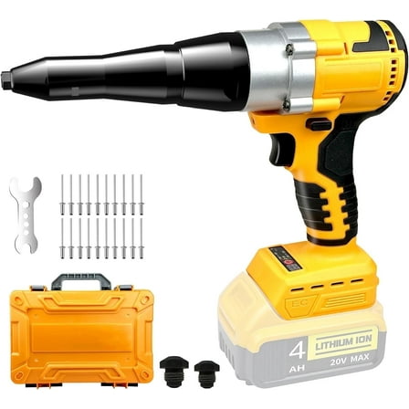 Cordless Rivet Gun,Dewalt 20V Max Battery Compatible (No Battery), Electric Rivet Gun, Brushless Pop Rivet Gun Tool for Rivets 1/8'' 5/32'' 3/16''