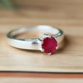 thumbnail image 6 of Ruby Gemstone Ring, 925 Silver Ring, Prong Setting Ring, Statement Ring, Cocktail Ring, Minimalist Ring, Boho Ring, Pretty Ring, Charm Ring, 6 of 9