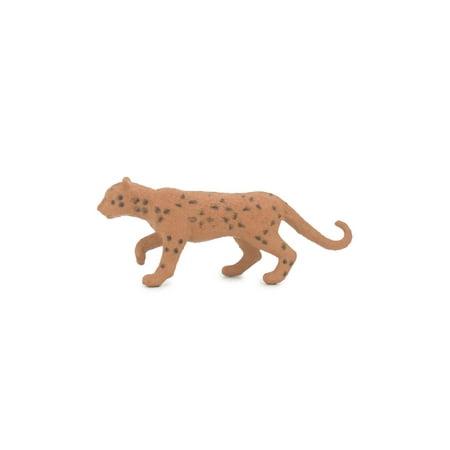Leopard, Amur leopard, Far Eastern leopard, Hand Painted, Educational, Rubber Animal, Realistic Figure, Lifelike, Gift, 2 3/4" SF51 B58