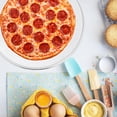 thumbnail image 4 of Bandeja redonda de aluminio para pizza con agujeros, malla para hornear pizzas, bandeja para pizza, 4 of 7