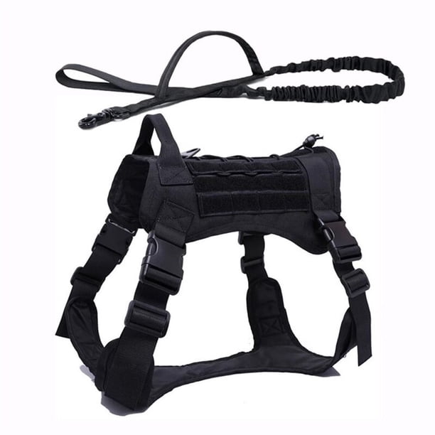Arnés táctico militar para perro, chaleco duradero para perro mediano y grande, con Clip frontal, aplicación de la Ley K9, Pastor Alemán