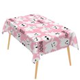 thumbnail image 6 of Duangreer Halloween Theme Rectangle Tablecloth, Pink Cute Ghost Print Table Cover with Waterproof Wrinkle Resistant for Party Decorations, 60 x 84 Inch, 6 of 6